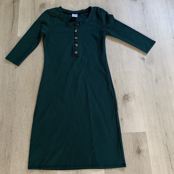 Lou Lou & Company Teal Midi Dress - Picture 4 of 9